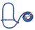 Weaver Leather Livestock Poly Sheep Halter, Hurricane Blue, Rose & Royal Blue
