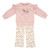 Wrangler Girls Toddler Pink Pony Meadow Long Sleeve Sweatshirt Set