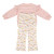 Wrangler Girls Toddler Pink Pony Meadow Long Sleeve Sweatshirt Set (Back)