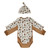 Wrangler Boys Infant Tan Cowboy Trails Long Sleeve Bodysuit - 2 Pack Set (Back)