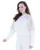 iScarf Womens White Heirloom Crochet Long Sleeve Cardigan
