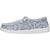 Hey Dude Ladies Light Grey Multi Leopard Wendy Stretch Jersey Slip On Shoes