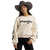 Wrangler Womens White Lucky Horseshoe Long Sleeve Logo Crew Sweatshirt