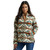 Wrangler Womens Teal Prairie High Plains Sherpa Quarter Zip Pullover