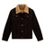 Wrangler Boys Brown Black Coffee Cowboy Cut Sherpa Lined Corduroy Long Sleeve Jacket