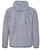 Noble Outfitters Men's Charcoal Heather Full Zip Hooded Long Sleeve Polar Fleece back