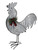 Backyard Expressions 16" Galvanized Rooster Holiday Decor