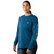 Ariat Women's Deep Dive & Cameo Blue Rebar Workman Logo Long Sleeve T-Shirt front