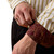Ariat Men's White Southwest Stripe Wrinkle Free Rival Fitted Long Sleeve Snap Shirt cuff sleeve detail