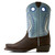 Ariat Girls Youth & Child Bruin Brown & Morning Dew Blue Futurity Fort Worth Cutter Toe Western Boots left