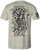 Howitzer Men's Oatmeal Short Sleeve Skully Tee back view with graphics