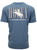 Hooey Men's Dark Denim & Grey Wild Ride Logo Short Sleeve Graphic T-Shirt fronn