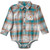 Carhartt Boys' Infant Hydro Long Sleeve Flannel Bodysuit front