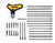 DeWalt 31 Piece Ratcheting T Handle Hex Key Set