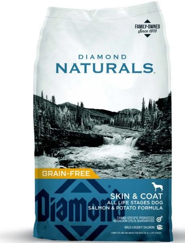 Diamond Naturals Skin & Coat Formula All Life Stages Grain Free Dog Food 30 lb. Bag
