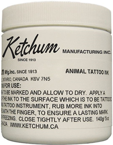 Ketchum Animal Tattoo Ink - Black Paste 5oz.