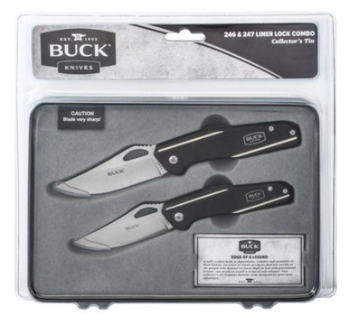 Buck Knives Gift Set with Collector's Tin (773 Large Linerlock and