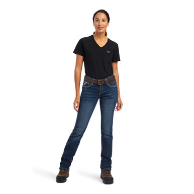 Rebar Perfect Rise Work Flex Riveter Slim Leg Jean