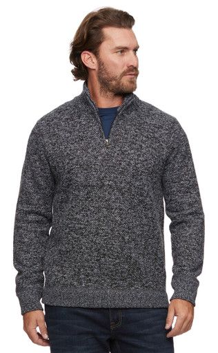 Threadgrit Men's Colt 1/4 Zip Fleece Lined Sweater