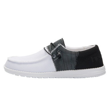 Hey Dude Men's Wally Sox Funk Black Ice Casual Slip On Shoes