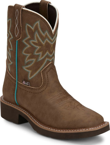 Big R Boots Justin Ladies Chocolate Brown Sunny 8