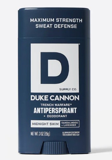 Duke Cannon Midnight Swim Trench Warfare Antiperspirant Deodorant