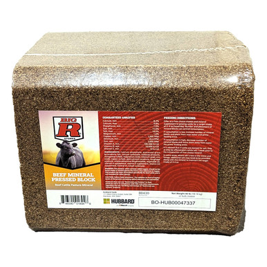 Big R Beef Mineral Pressed Block - 40lb for Pasture Cattle