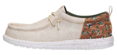 Hey Dude Men's Wood Ash & Multi Wally Funk Duck Print Casual Slip