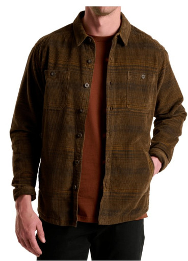 Kuhl Men's Kanteen Brown DISKORD Long Sleeve Button Up Shirt Jac