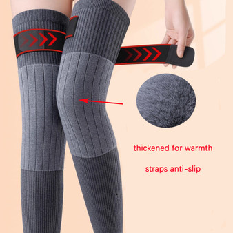 Tie up knee warmers, extended leg warmers, thick anti slip knee pads for both men and women