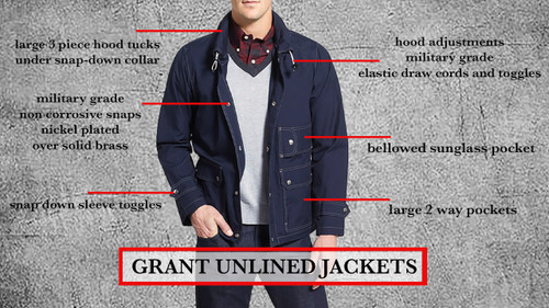 Where can I find a men's jacket that will work in warm and cold weather?