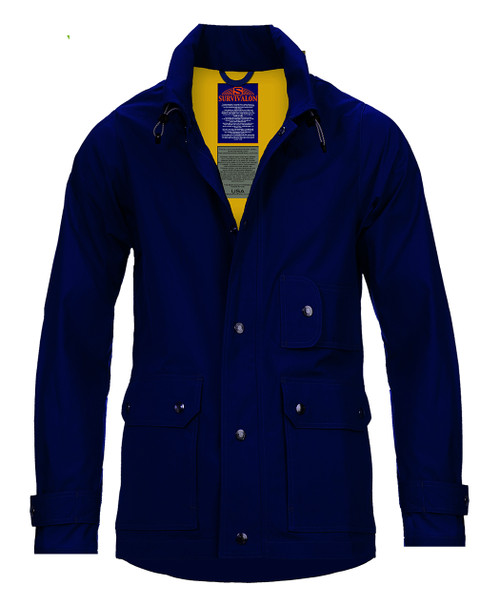 NAVY the #1 classic jacket can coordinate with any color bottoms/tops.
All unlined jacket have a wide temperature range. Windproof and breathable, just add layers if the weather cools down.