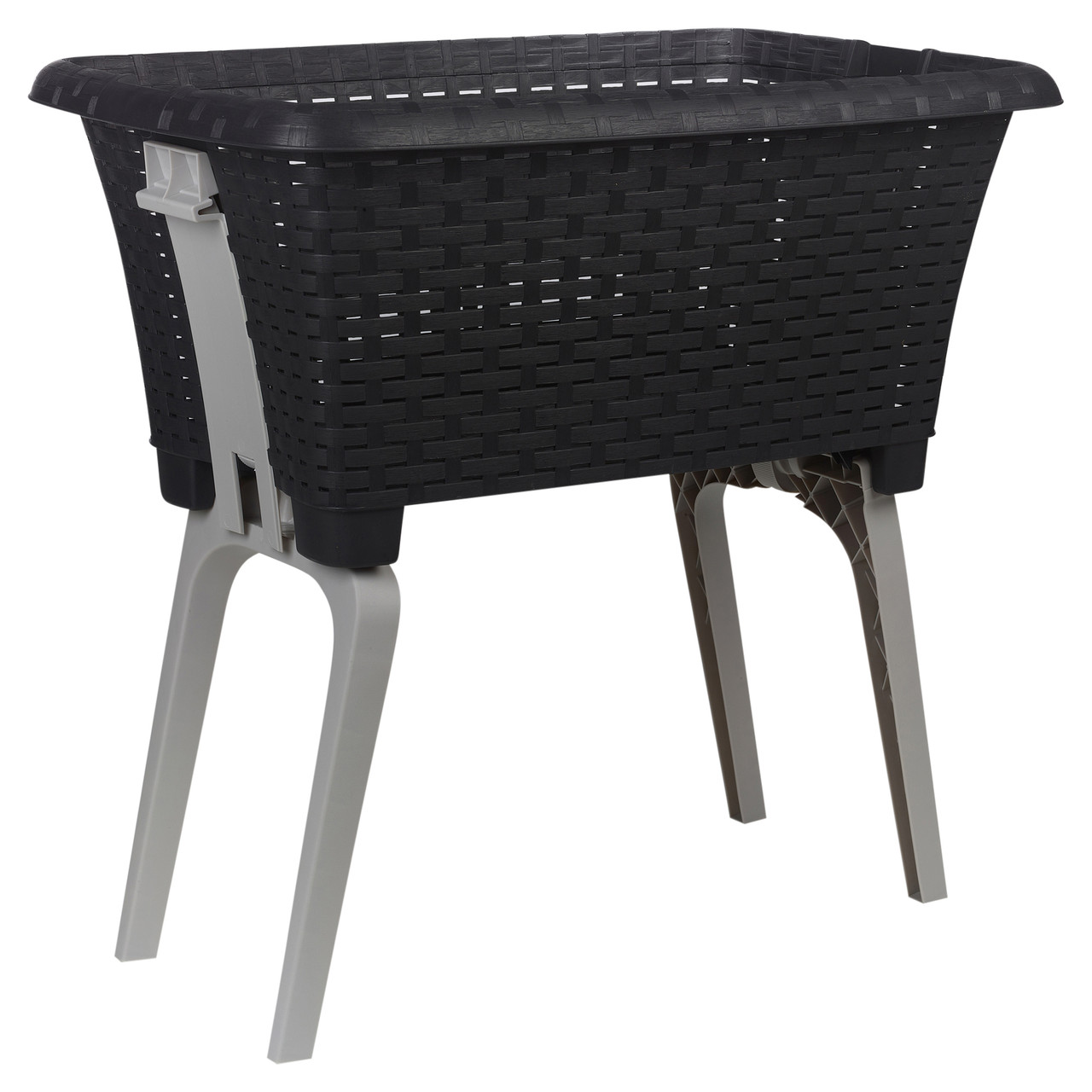 Large Capacity Foldable Linen Laundry Basket With Handles | Collapsible Storage Bin For Dirty Clothes, Toys & Sundries | Gray Or Beige | 48x36x12cm - View #3