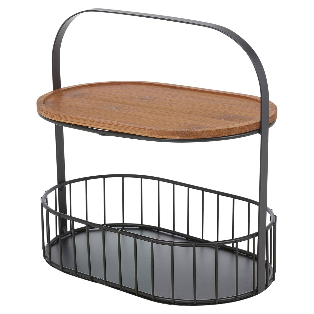 2 Tier Bread Basket Countertop Storage Rack
