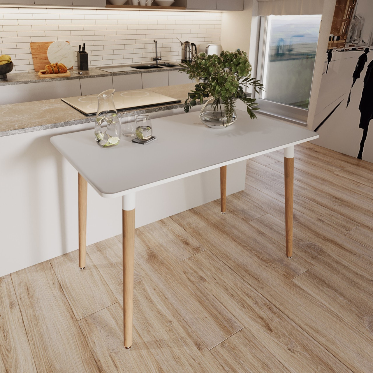 Scandi Rectangle Small Table Scandi Style Rectangular Table