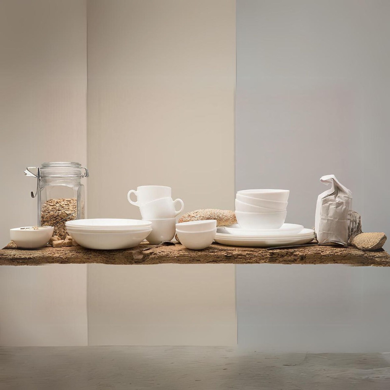 Set of 12 Luminarc Cup and Saucer Set