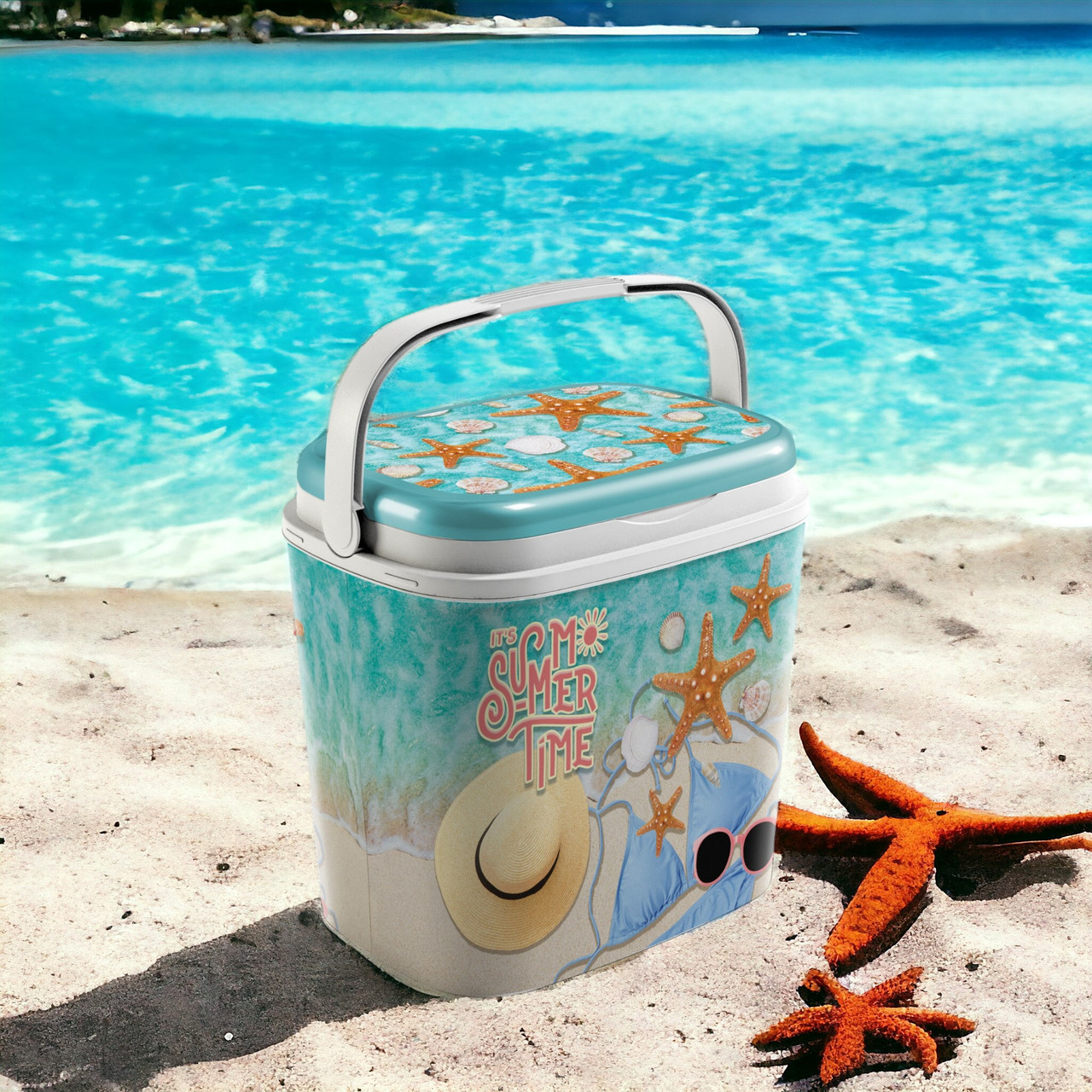 27L Travel Cooler Box With Ice Packs - Urbnliving