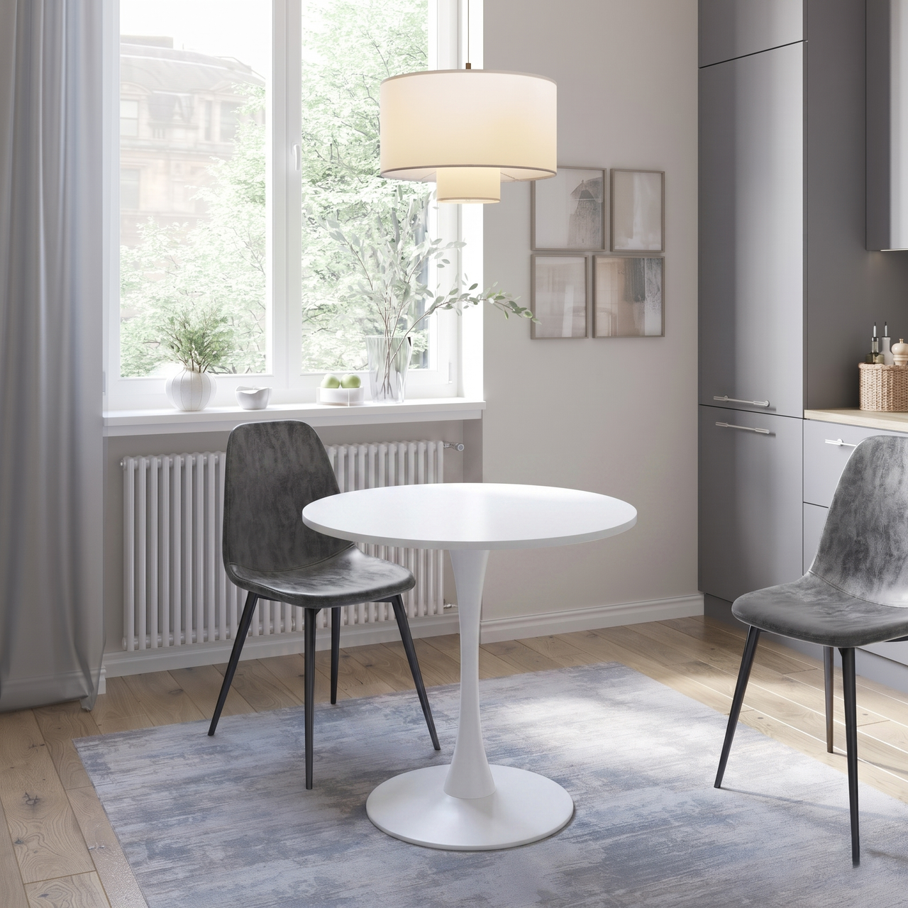 Modern 80cm Round Tulip Dining Table