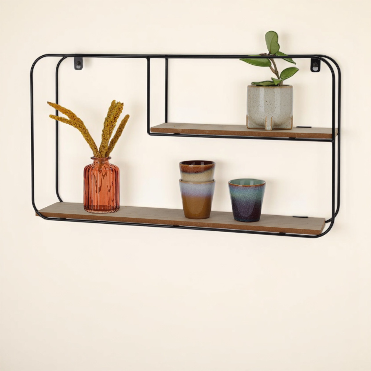 Hanging Wall Mounted Floating Shelves Display Rack