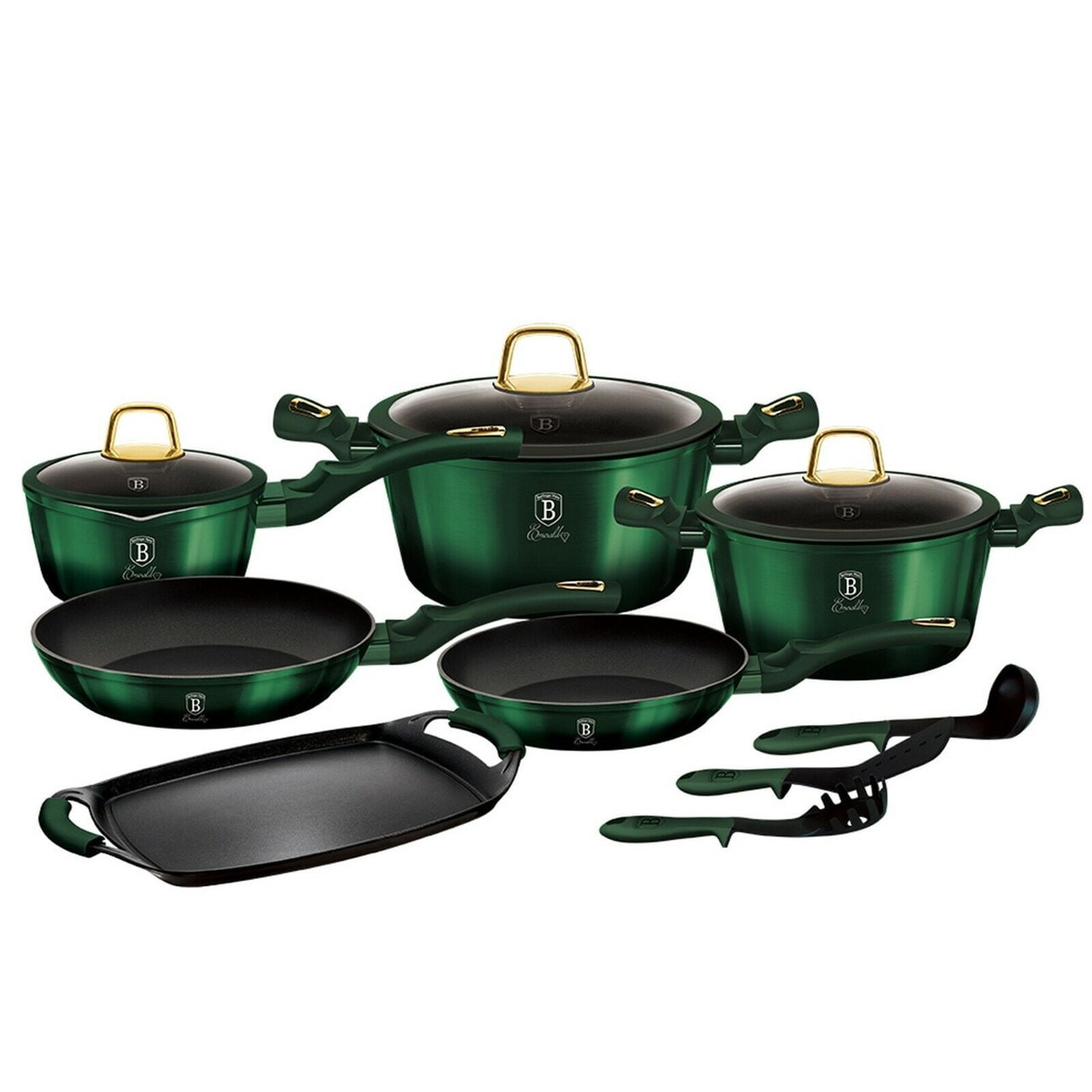 Berlinger Haus 12 Pc Cookware Set With Grill