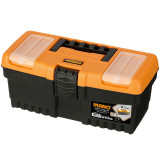13 Inch Plastic Storage Toolbox Chest With Lockable Lid