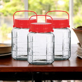 3L Clear Glass Airtight Storage Food Jar