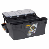 17" Cantalever Large Plastic Tool Box Lockable Storage