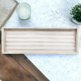 Shabby Chic Grey Wooden Tray