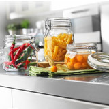 Bormioli Rocco Round Storage Jar Clear Lid 1/2L