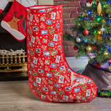 Red Christmas Large Traditional Stocking Bag