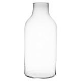 Clear Glass Bottle Vase - 330ml