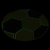 100cm Love Glow In The Dark Rug Round Kids Mat