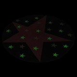 100cm Love Glow In The Dark Rug Round Kids Mat