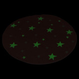 100cm Love Glow In The Dark Rug Round Kids Mat